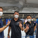 Imagen para el artículo titulado SpaceX lanza astronautas por primera vez en un cohete usado (que llevaba las iniciales de la tripulación escritas en el hollín del vuelo anterior)